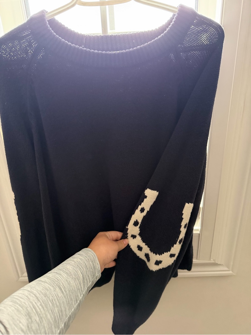 Smash + Tess Navy Yeehaw Sweater M/L - Picture 2 of 4